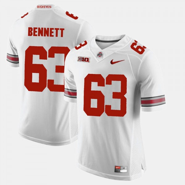 Ohio State Buckeyes Michael Bennett Men's #63 Game Alumni White College Football Jersey 2404AVHI2